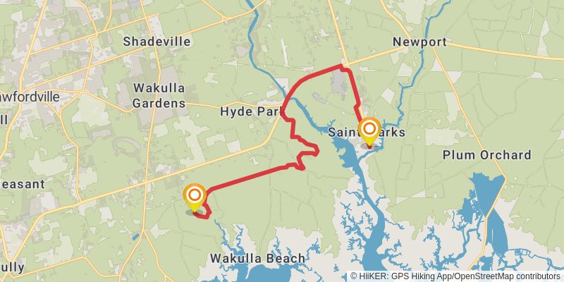 Florida National Scenic Trail stage 25 Map