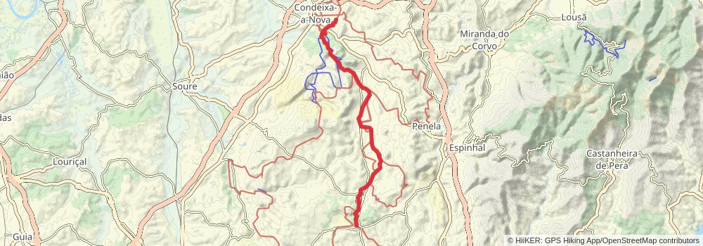 Camino Portugues da Costa stage 11 Map