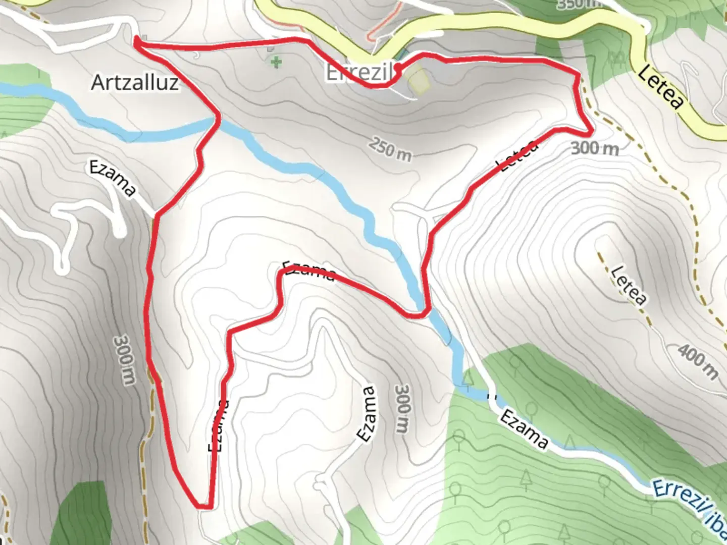 An image depicting the trail The Apple Route SL GI 48 and its surrounding area.
