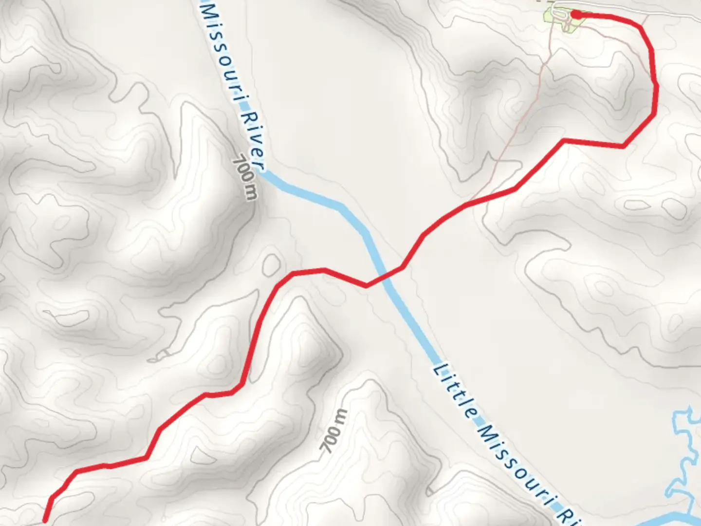 An image depicting the trail Mike Auney Shortcut Trail and its surrounding area.