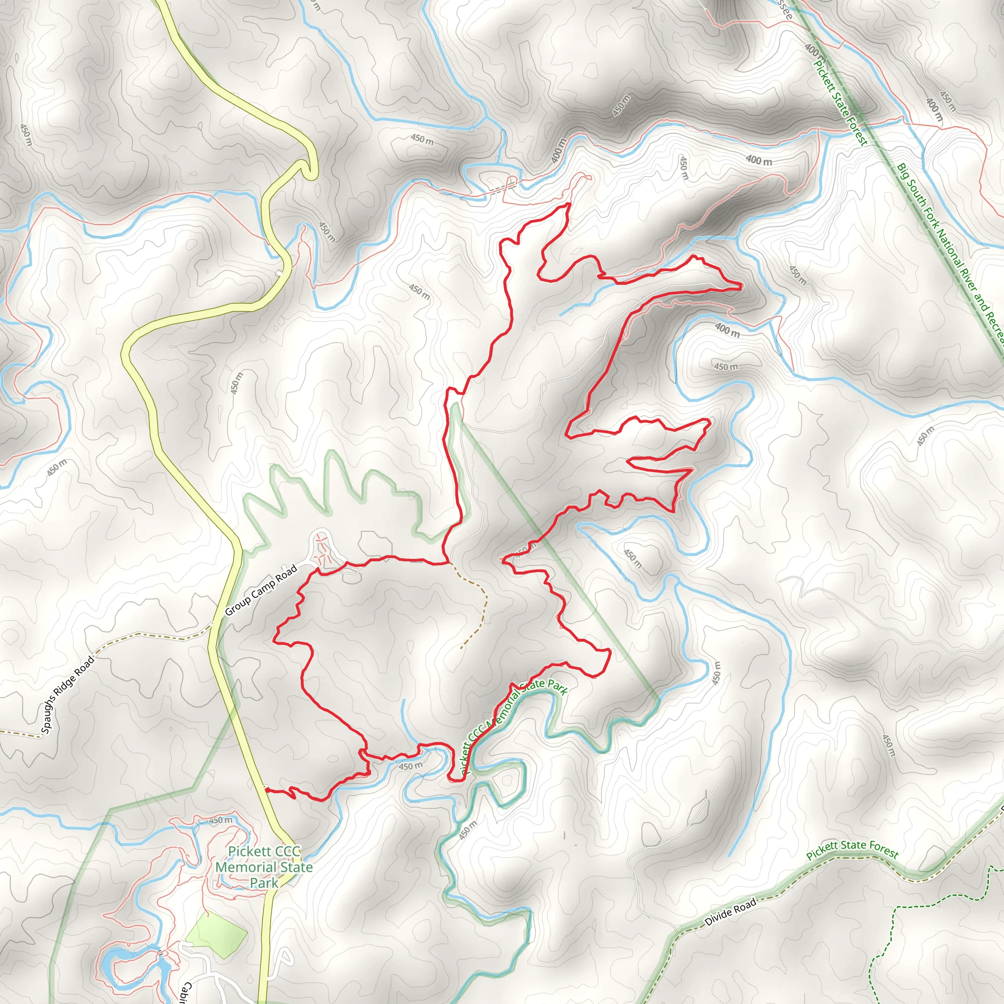 Hidden Passage Loop Trail mobile static map