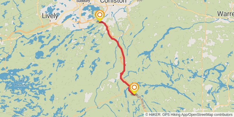 Waterfront Trail stage 111 Map