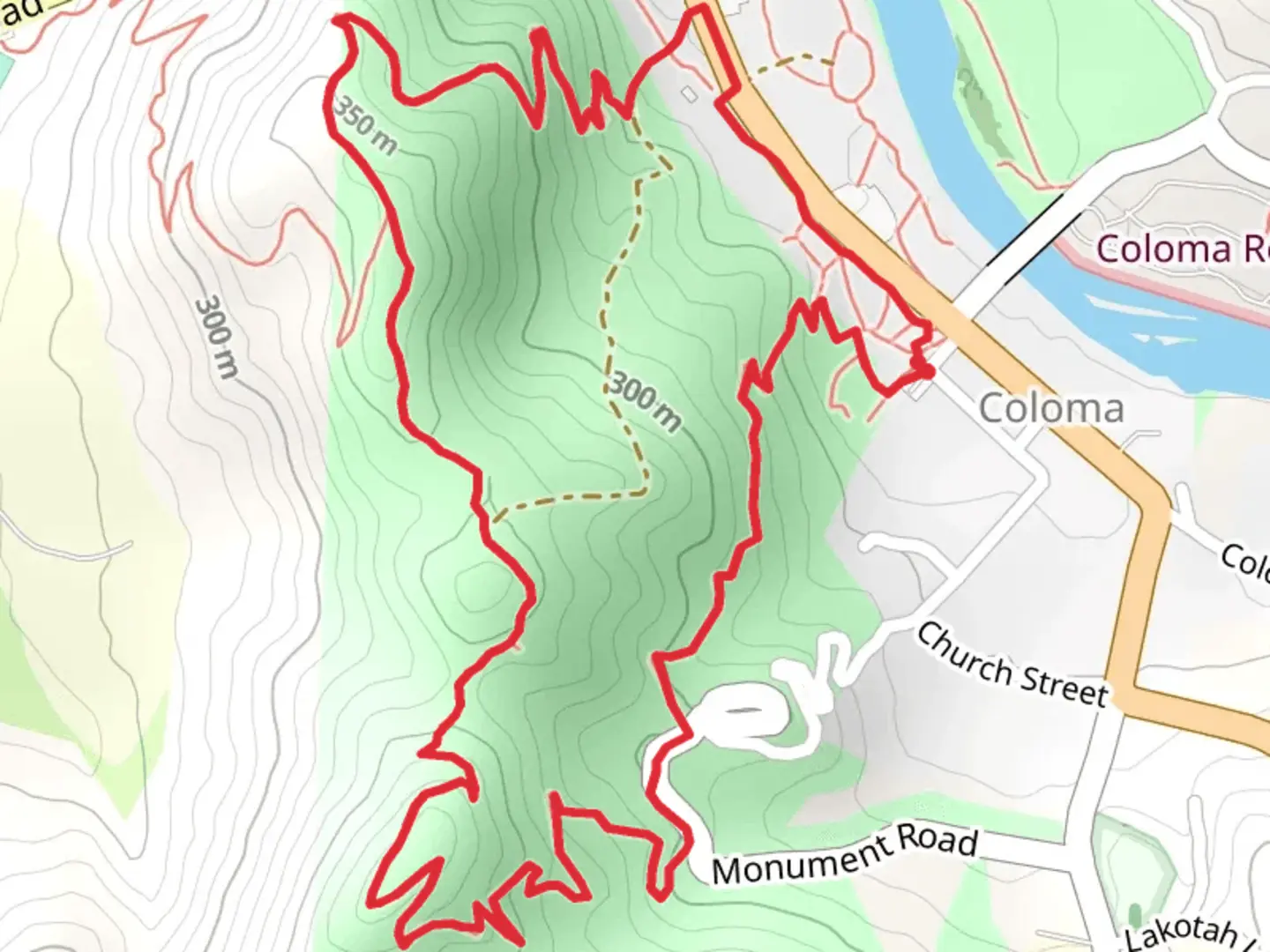 An image depicting the trail Monroe Ridge Loop Trail and its surrounding area.