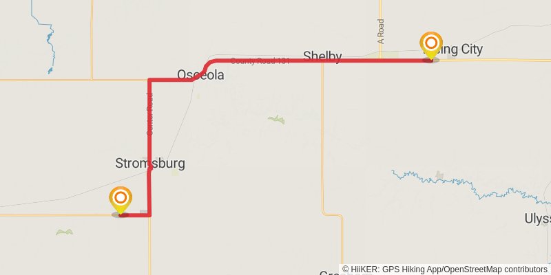 American Discovery Trail - North stage 51 Map