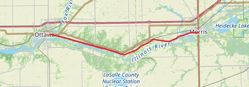 Illinois and Michigan Canal Trail stage 2 Map