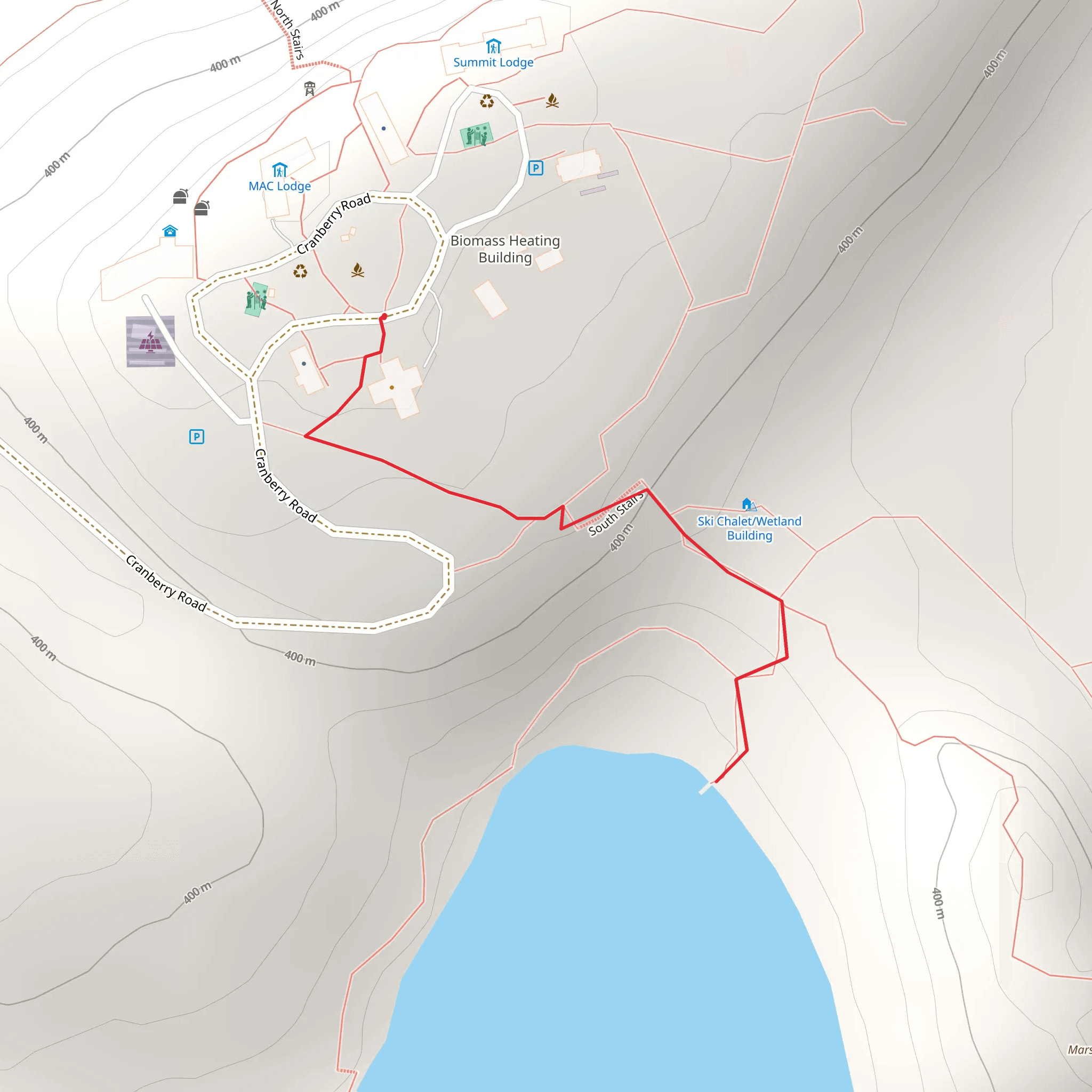 Johnson Lake Out and Back mobile static map
