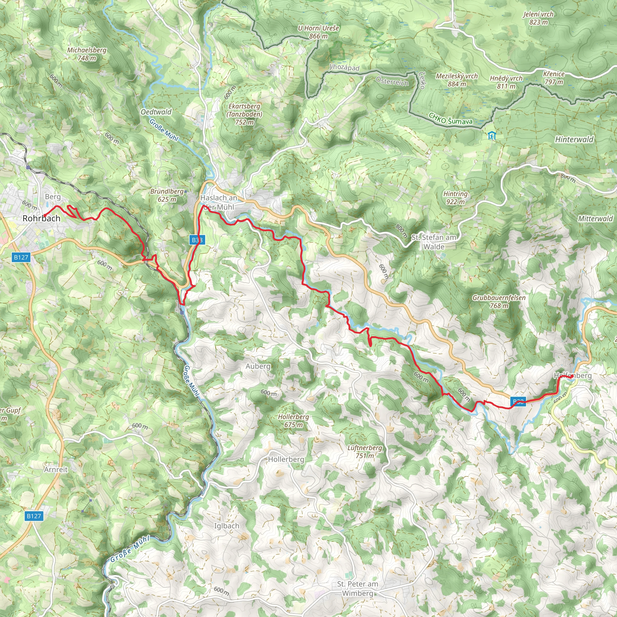 Helfenberg - Rohrbach-Berg mobile static map