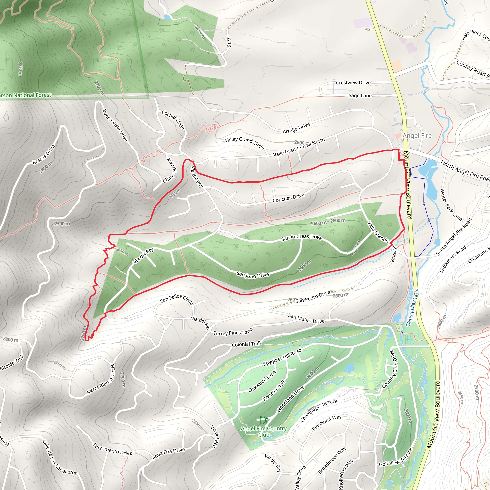 Deer, Coyote and Bear Loop mobile static map