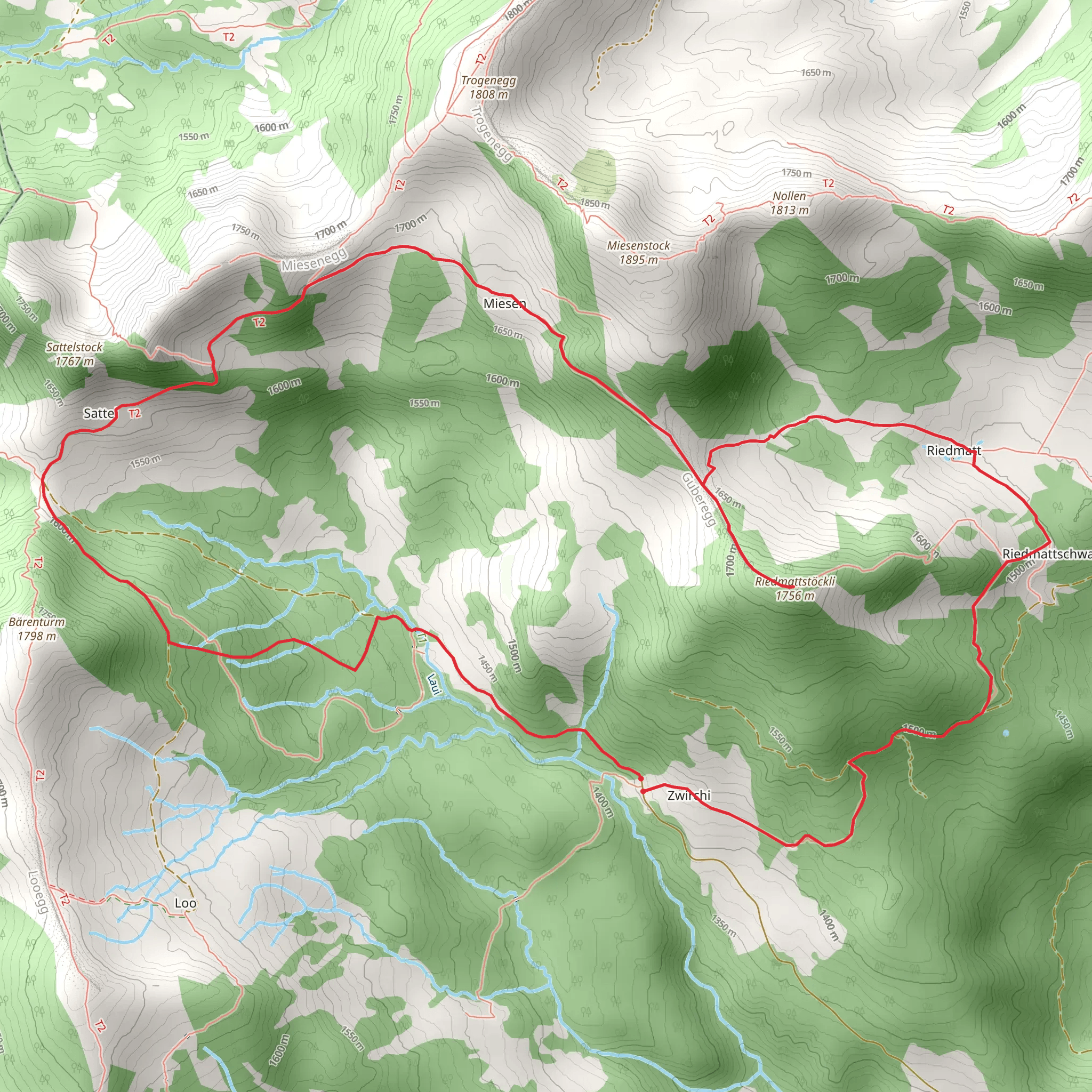 Riedmattstöckli mobile static map