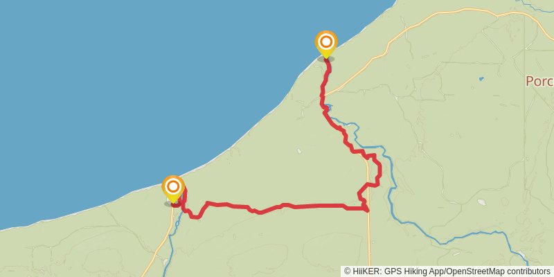 North Country Trail - Michigan Northwest stage 3 Map