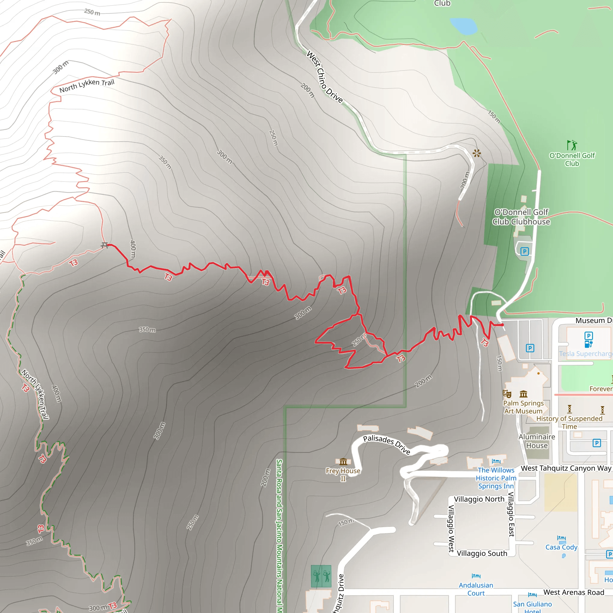 Skyline Trail mobile static map