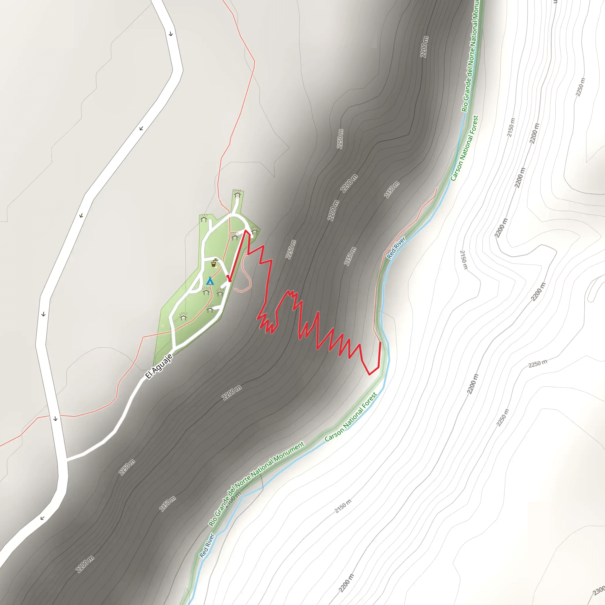 El Aguaje mobile static map