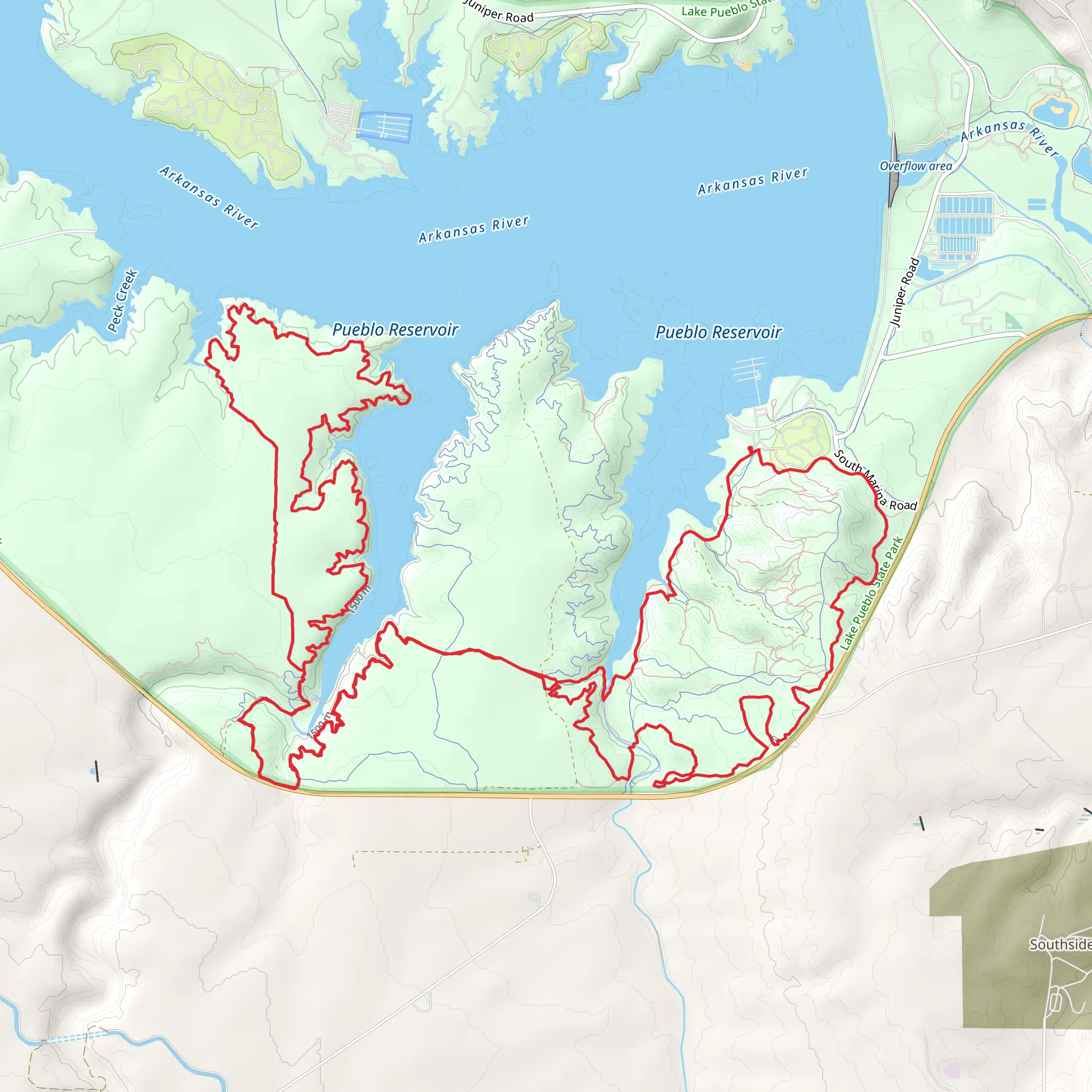 Conduit, Pronghorn and Voodoo Loop mobile static map