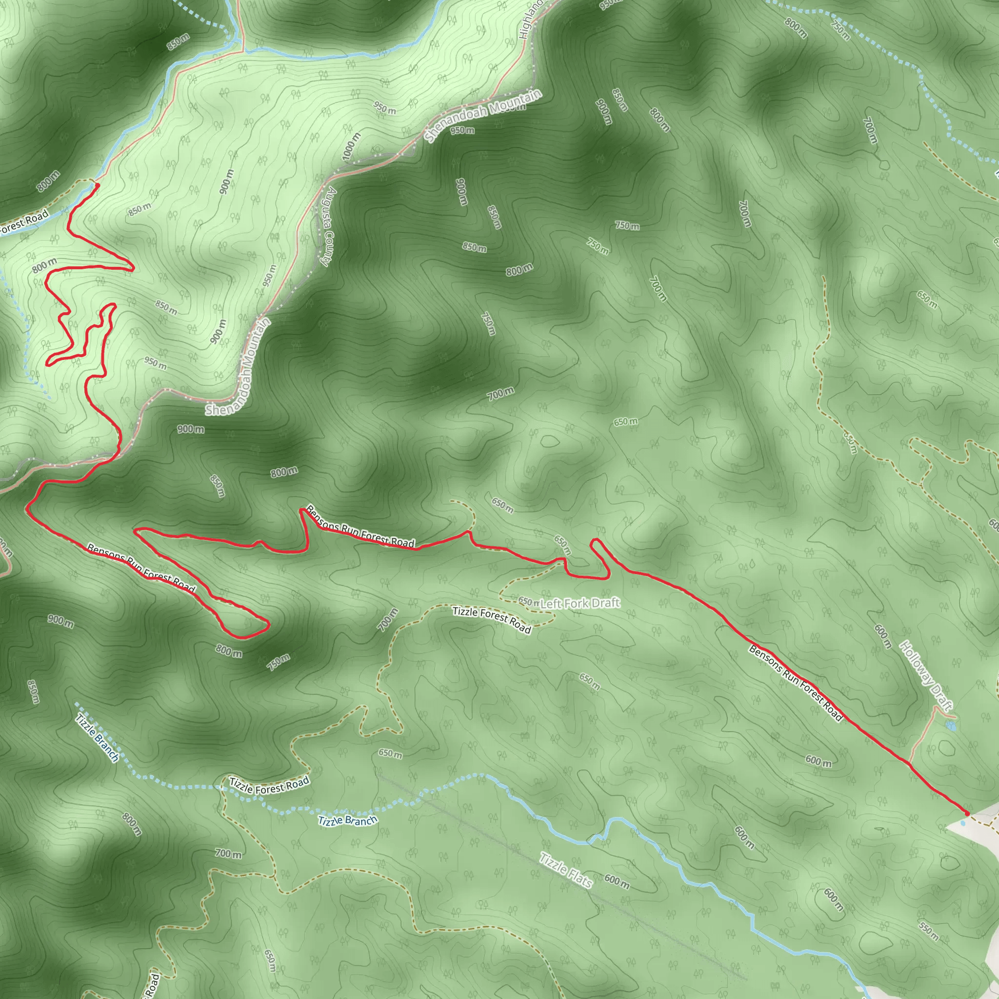 Holloway Draft Trail mobile static map