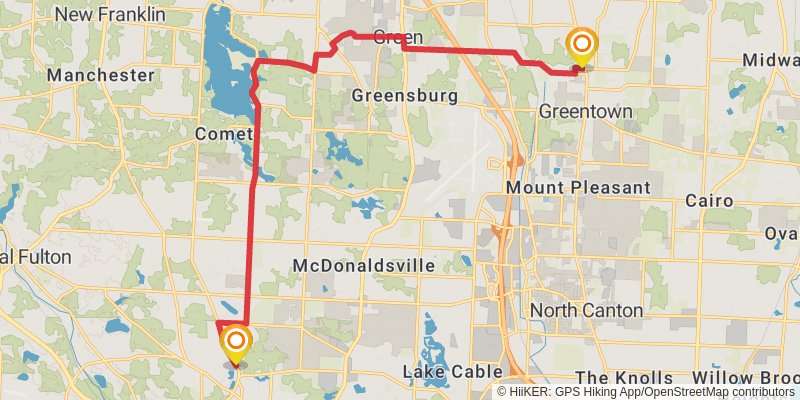 Buckeye Trail stage 97 Map