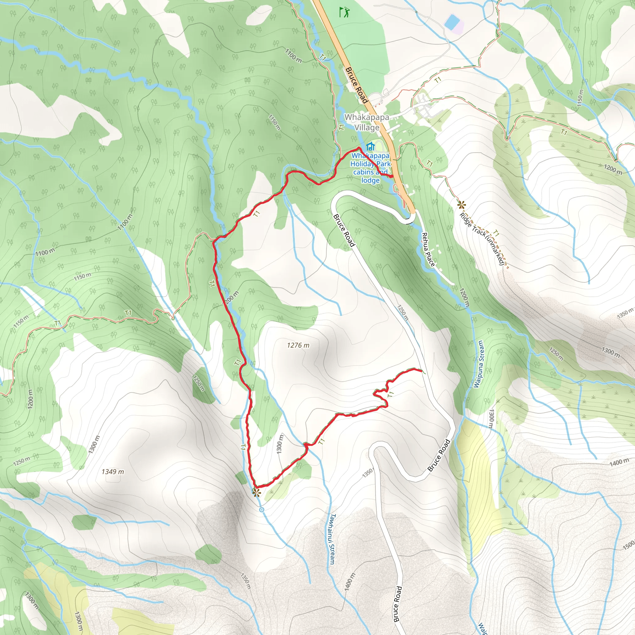 Lower Silicia Springs Track mobile static map