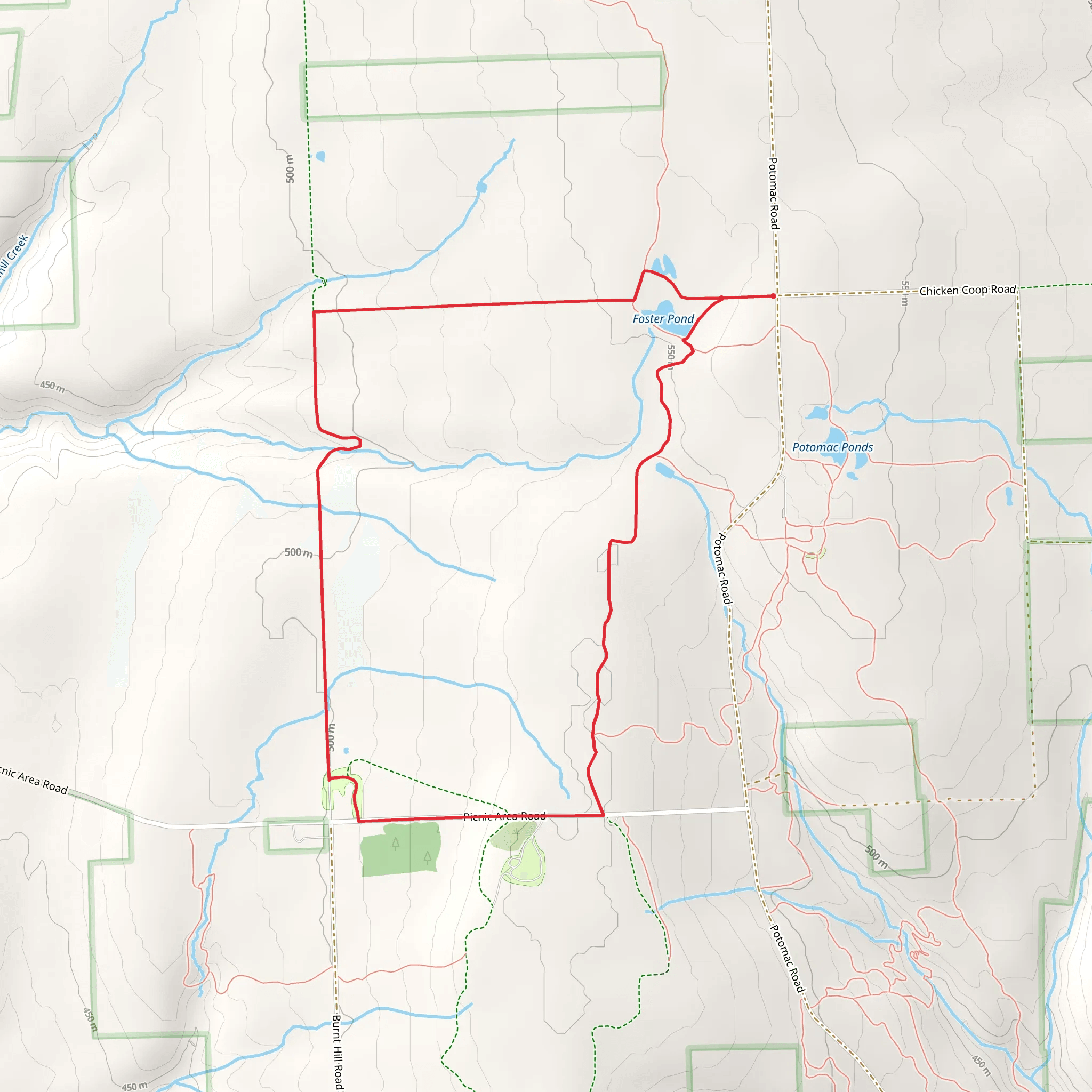 Backbone Trail and Interloken Trail Loop mobile static map