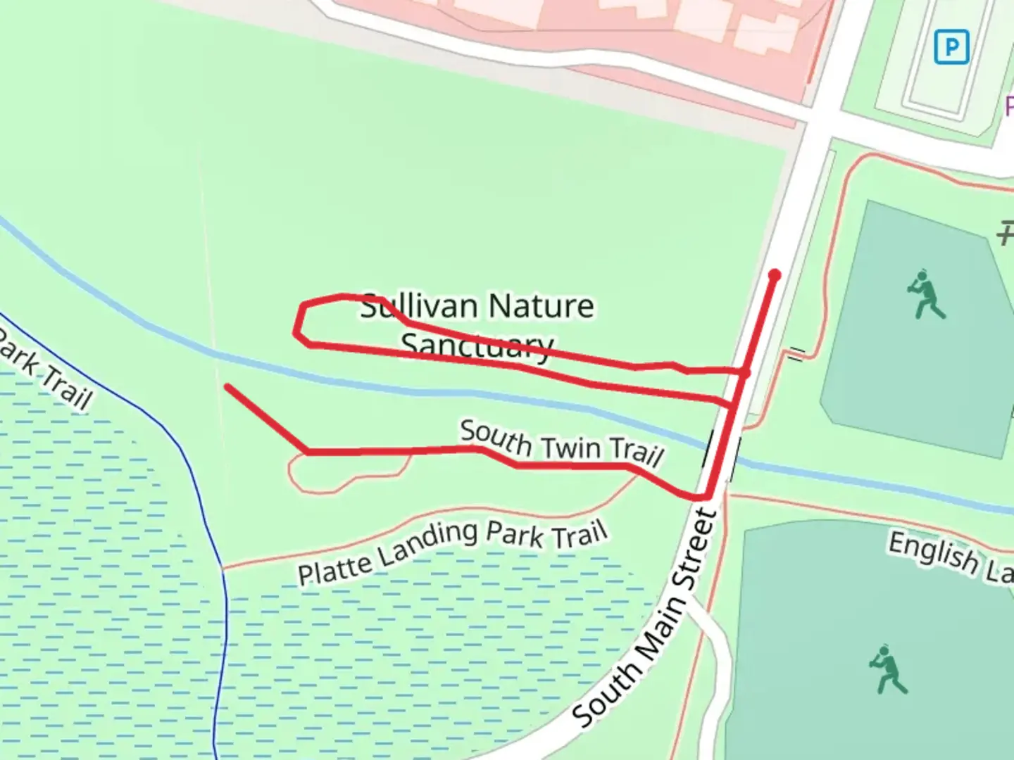 An image depicting the trail North and South Twin Loop Trail and its surrounding area.