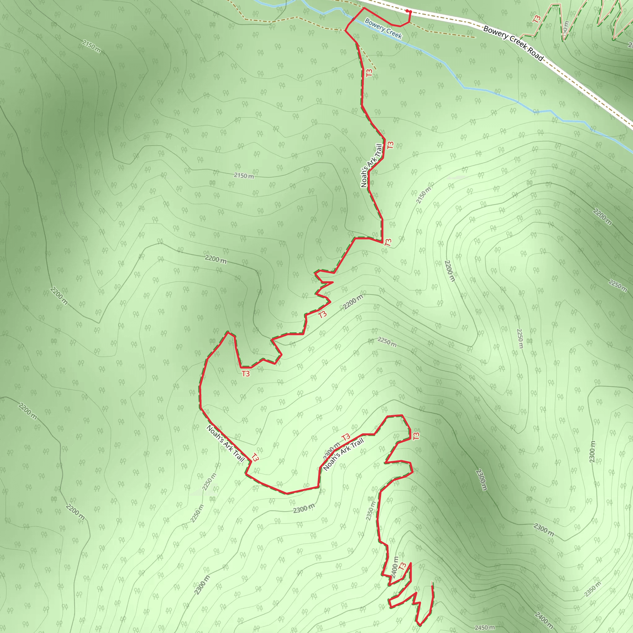 Noah's Arc Trail mobile static map