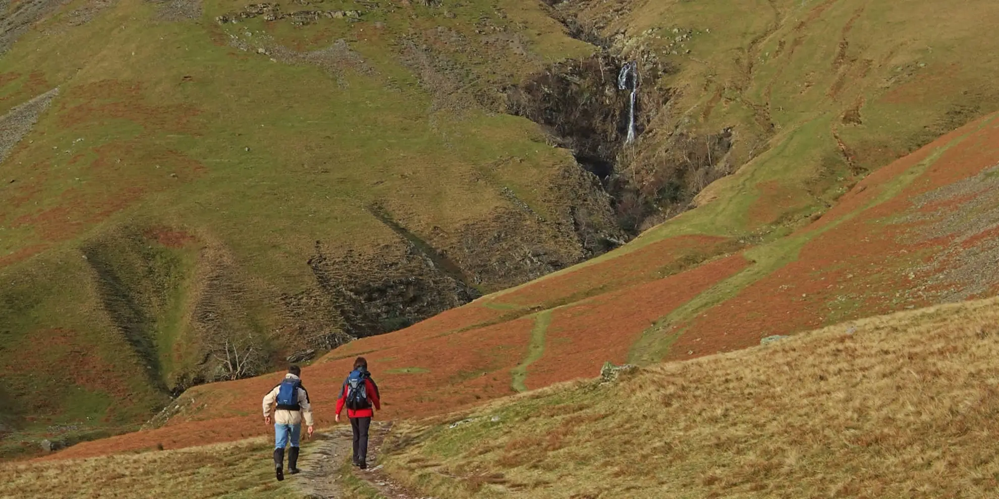 An image depicting the trail Cautley Spout and The Calf from Cross Keys - Sedbergh and its surrounding area.