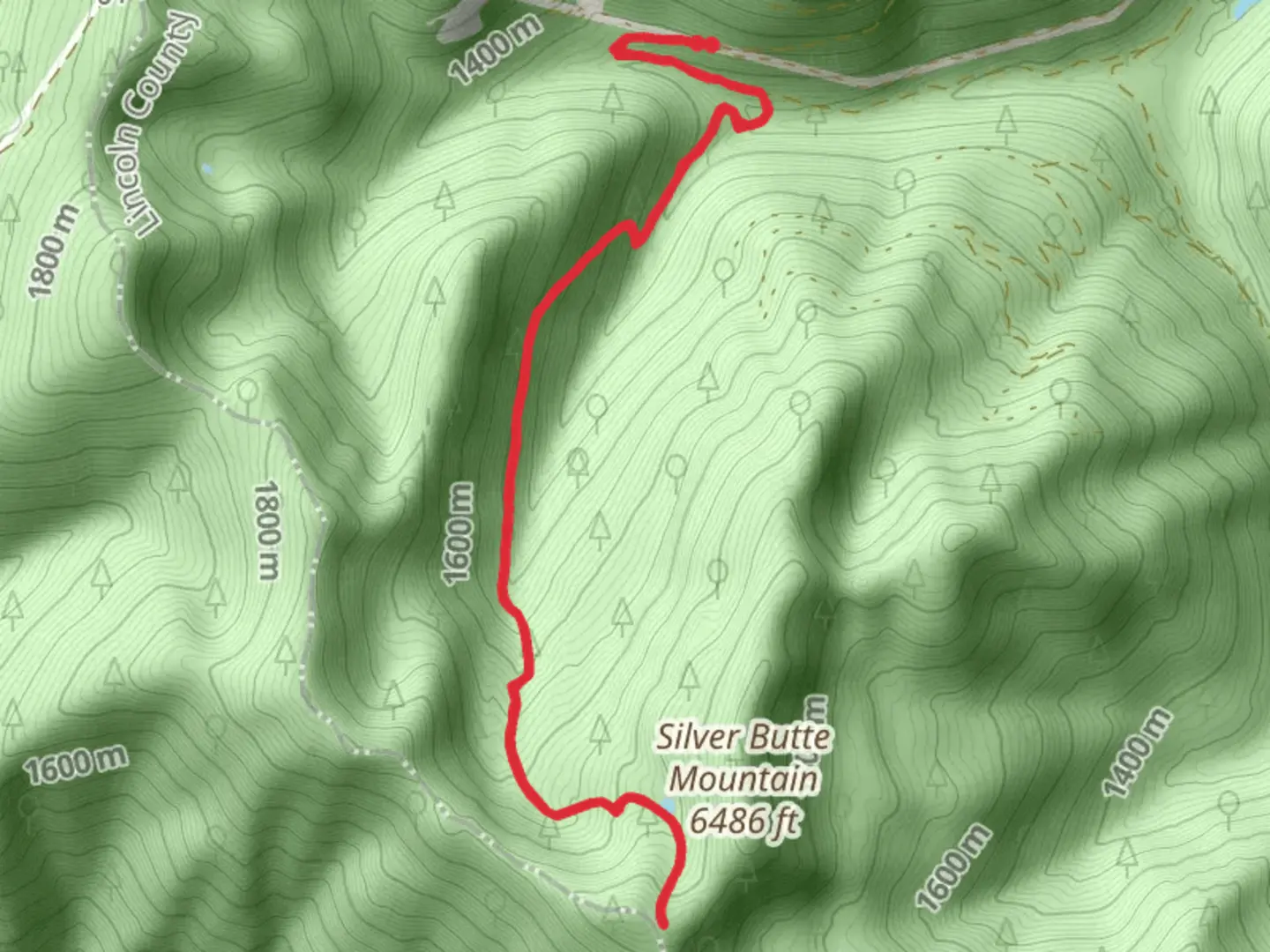 An image depicting the trail Silver Butte Creek Trail and its surrounding area.