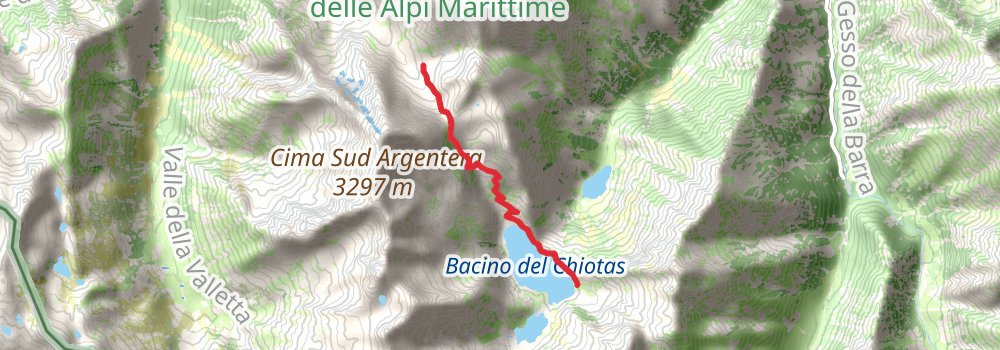 Grande Traversata delle Alpi stage 54 Map
