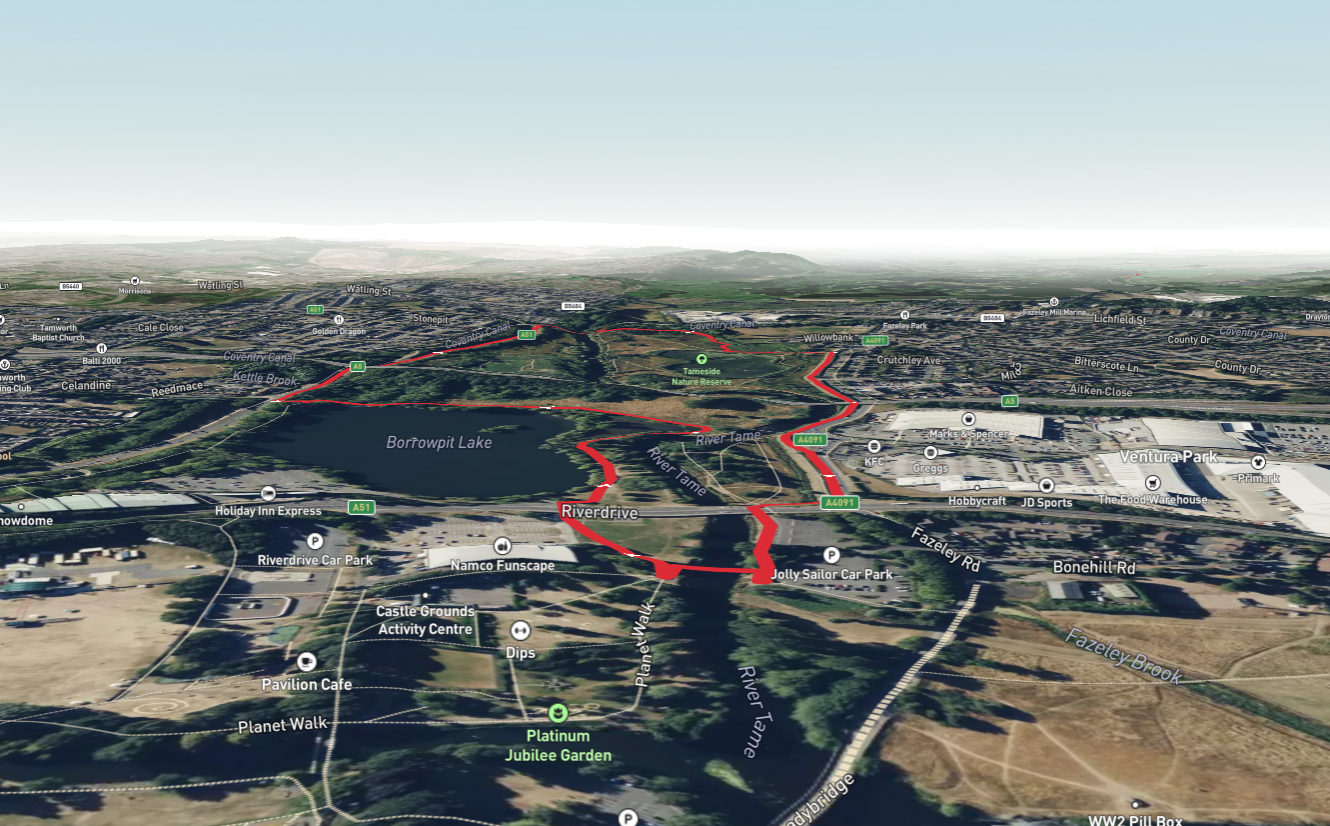 Tameside Nature Reserve and Borrowpit Lake Loop