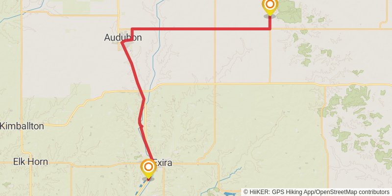 American Discovery Trail - North stage 39 Map