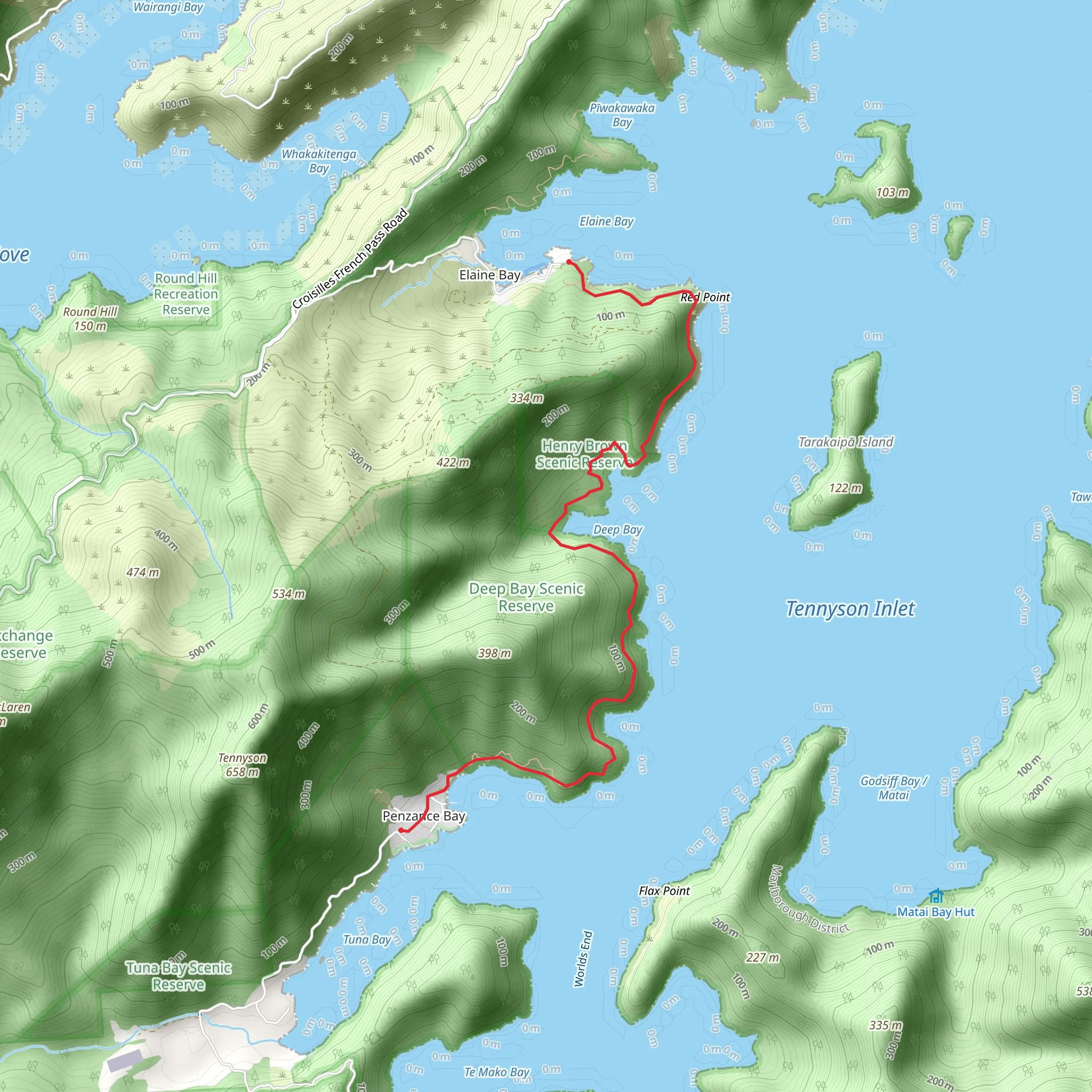Archer Track mobile static map