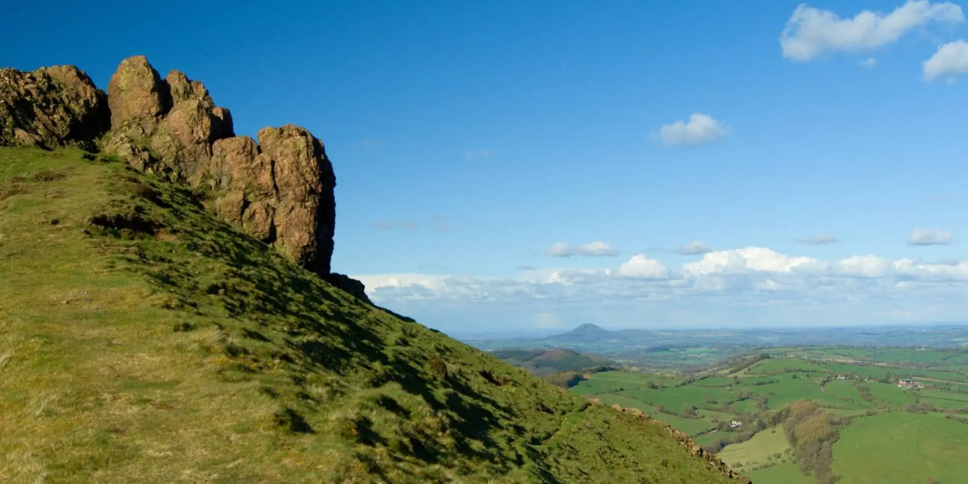 An image depicting the trail Caer Caradoc and The Lawley from Church Stretton and its surrounding area.