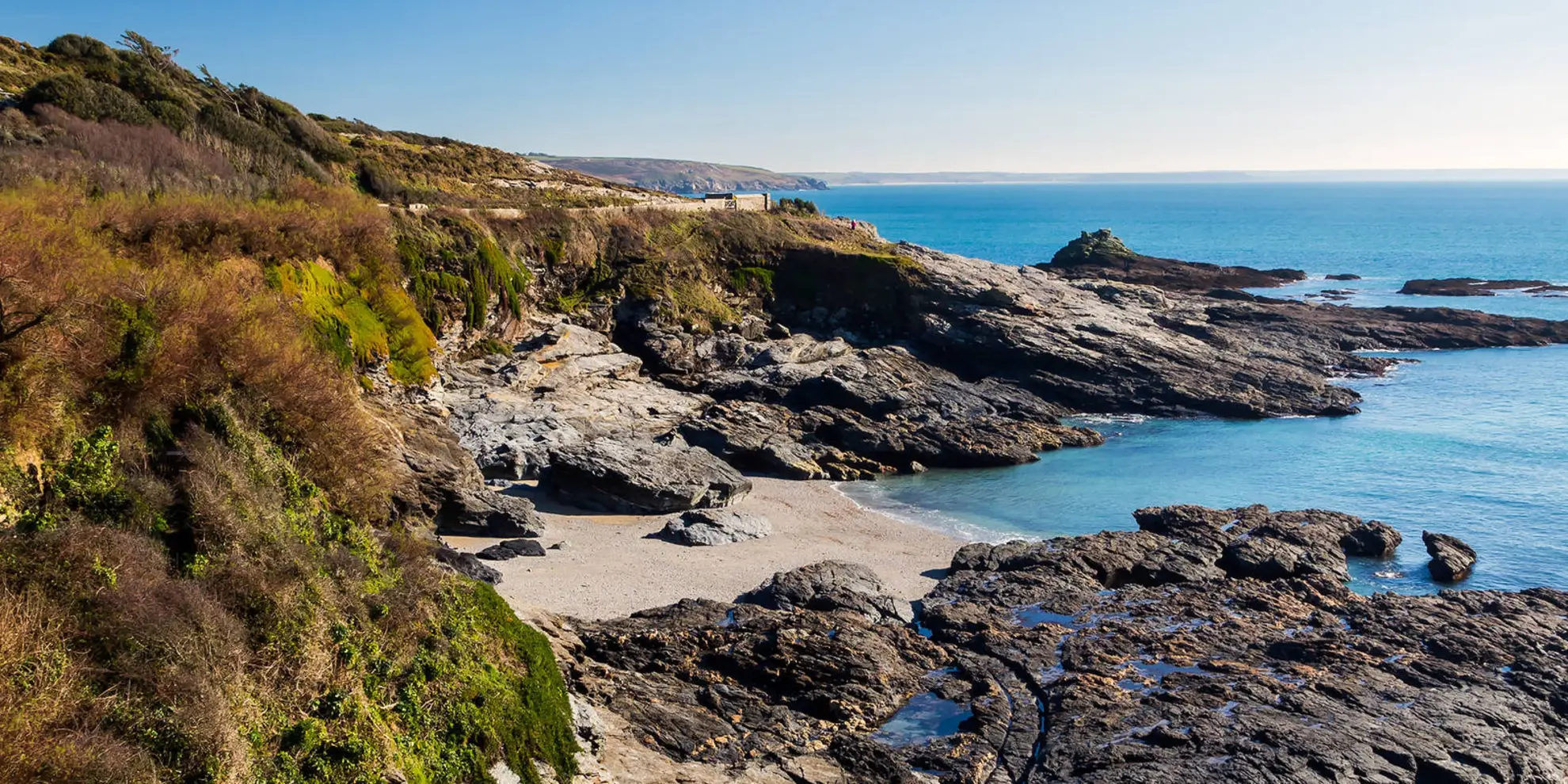 An image depicting the trail Prussia Cove Walk and its surrounding area.