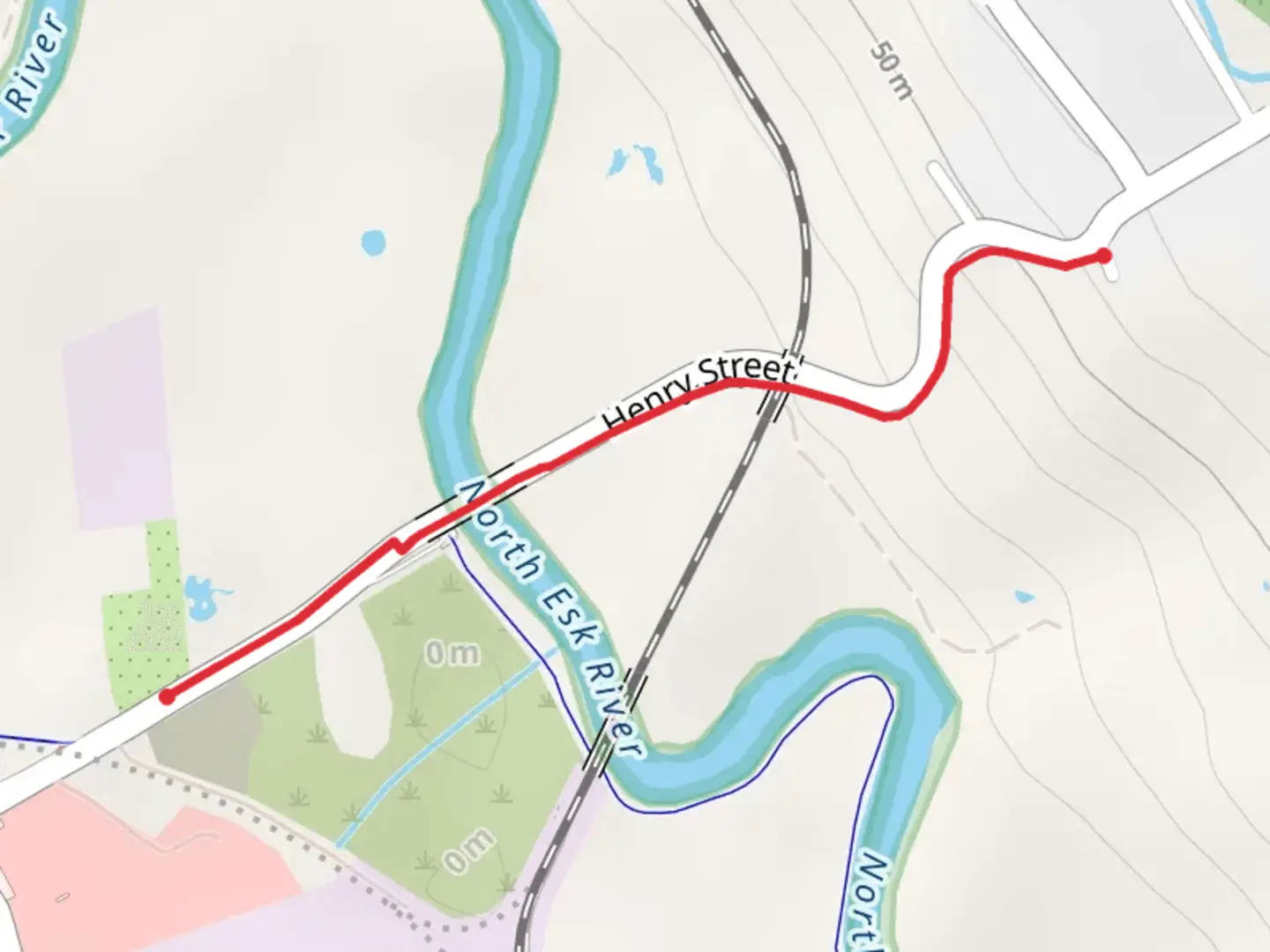 An image depicting the trail Henry Street Trail and its surrounding area.
