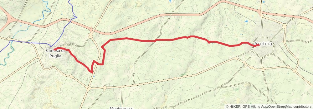 Via Francigena stage 145 Map