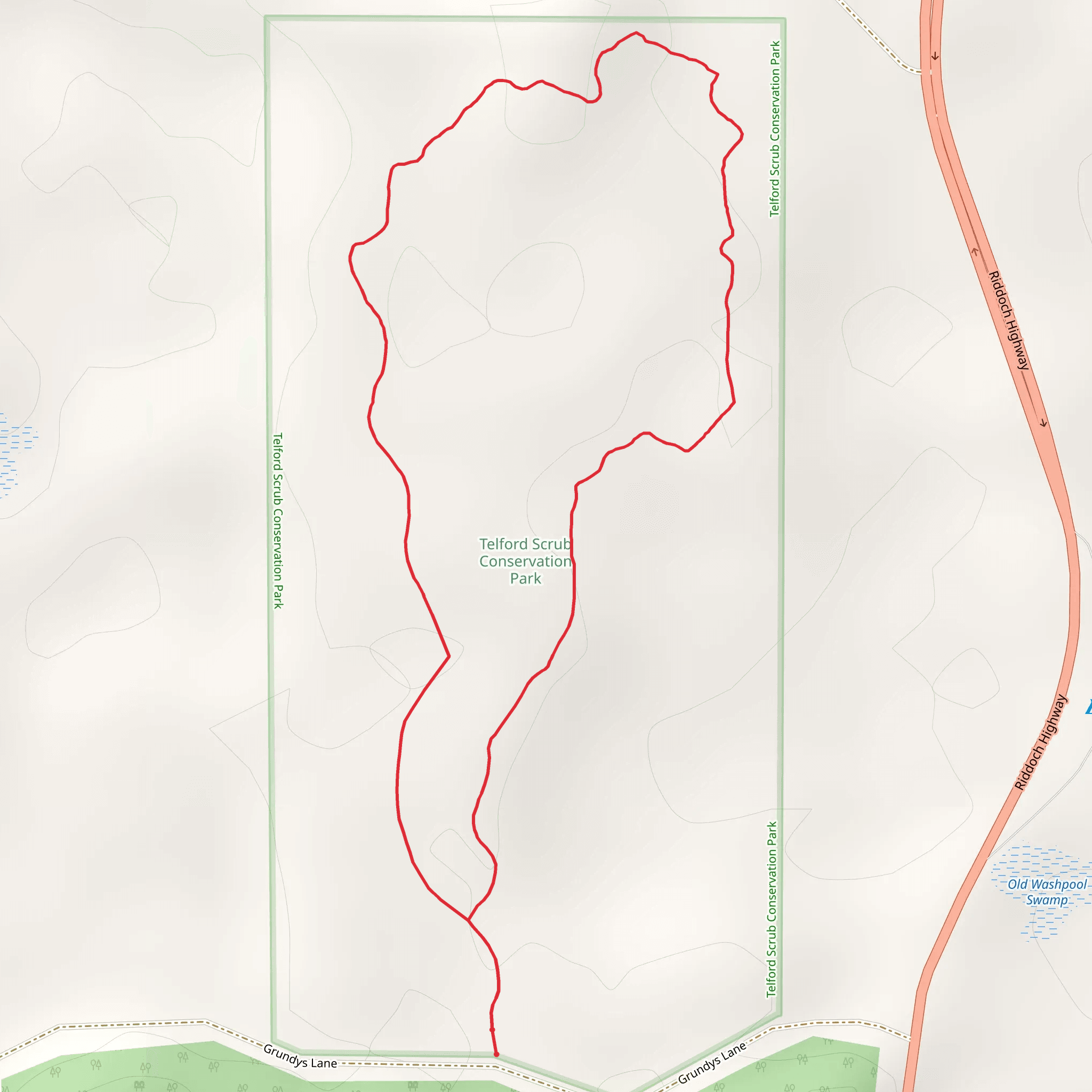 Stringybark Forest Walk mobile static map
