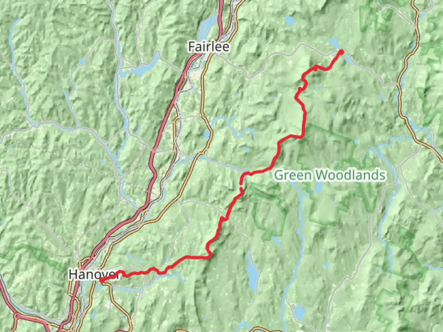 An image depicting the trail Appalachian Trail Section Hike - Hanover to Wentworth and its surrounding area.