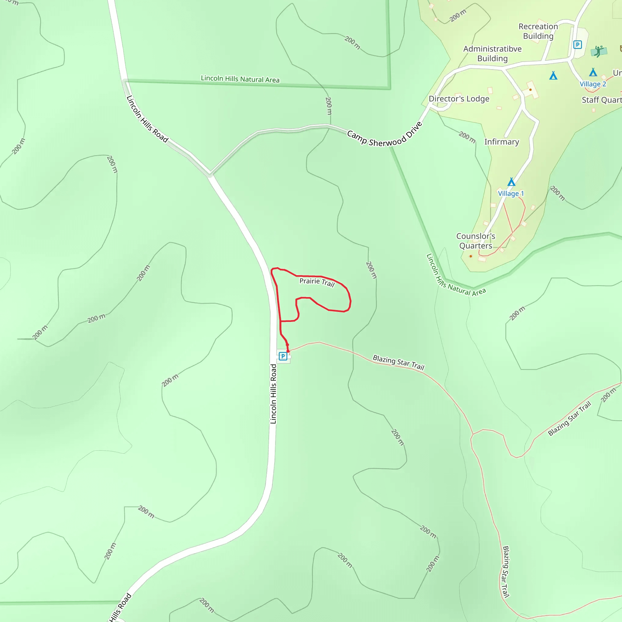 Prairie Loop Trail mobile static map