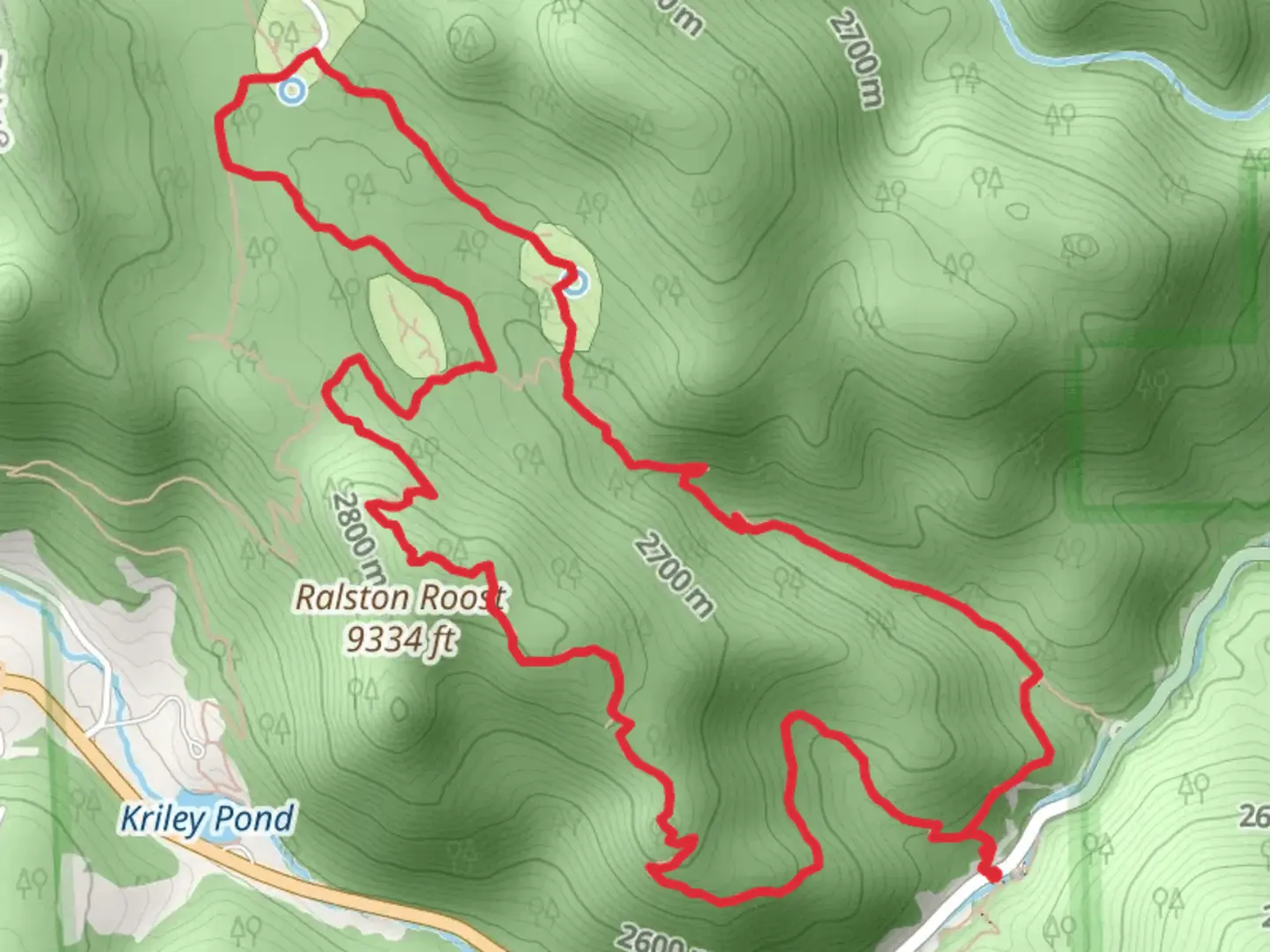An image depicting the trail Black Bear - Horseshoe Loop Trail and its surrounding area.