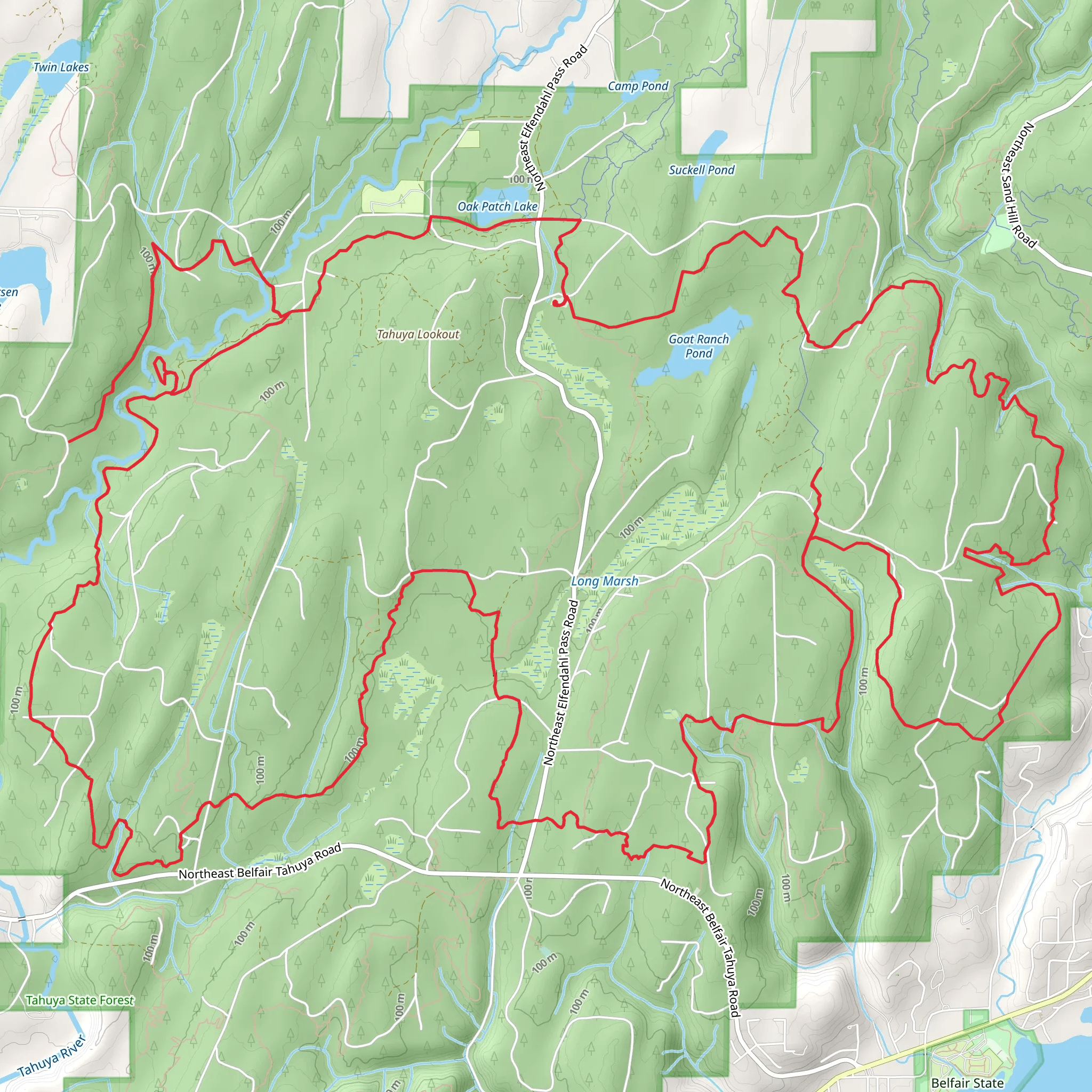 Tahuya River Trail and Mission Creek Trail mobile static map