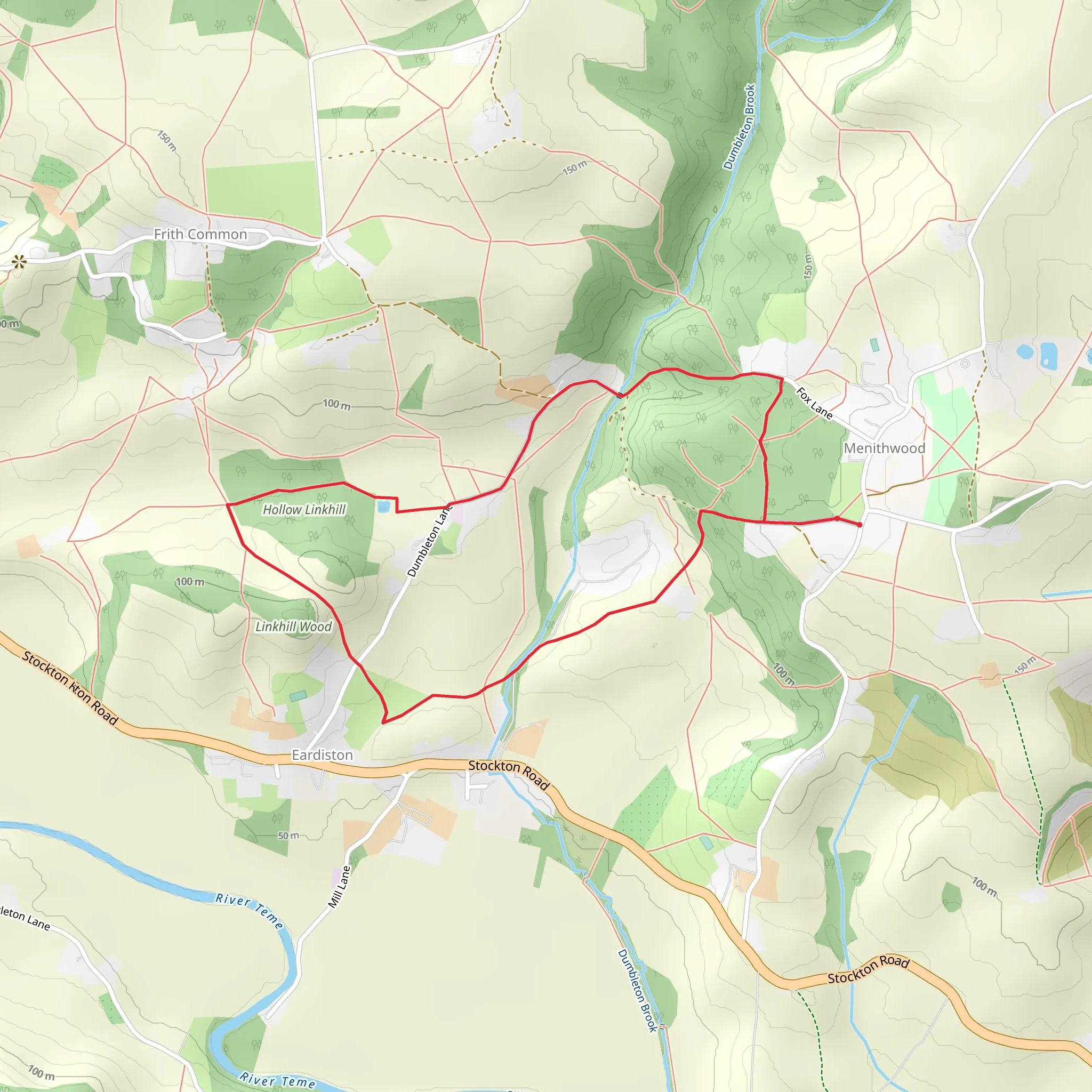 Hollow Linkhill Loop mobile static map