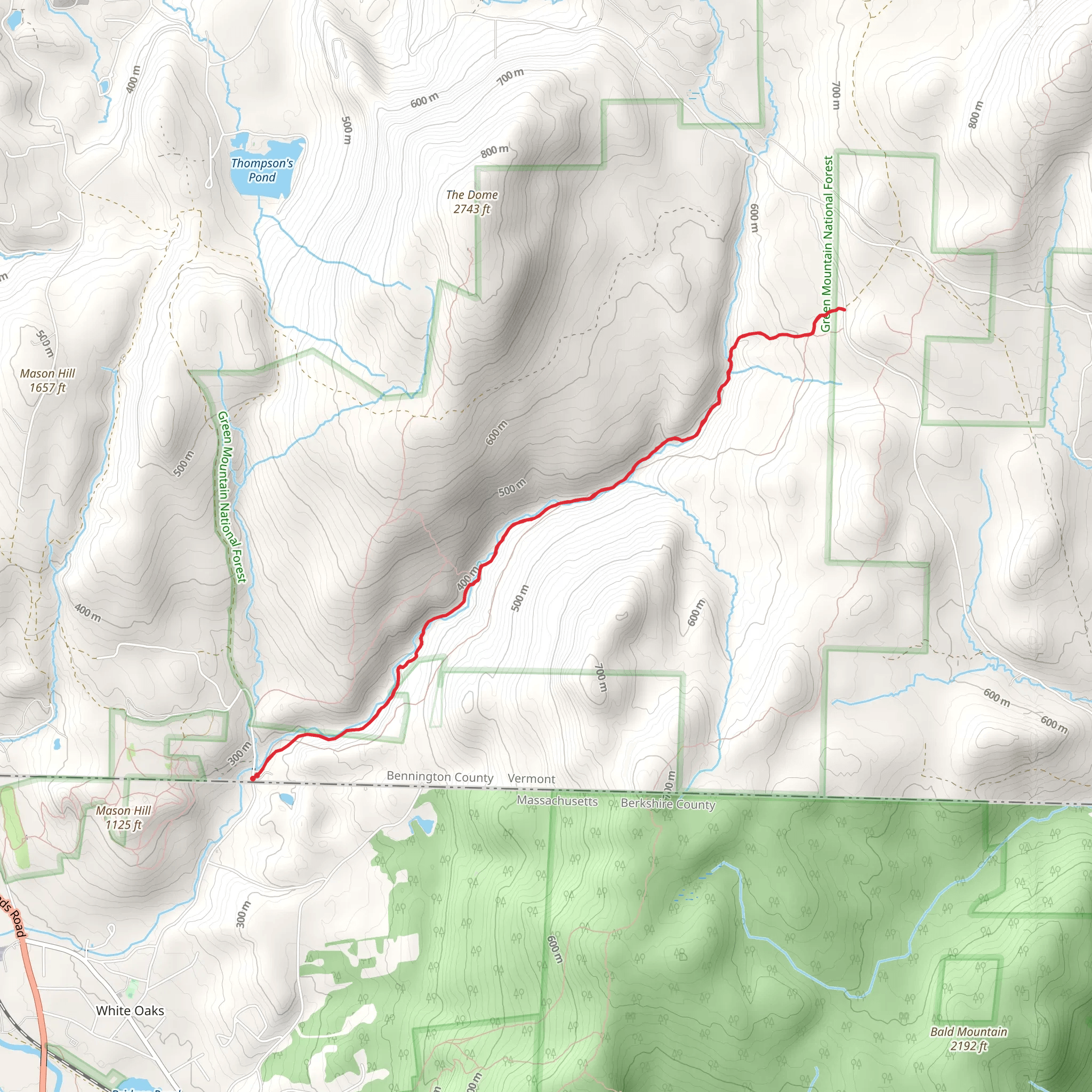 Broad Brook Trail mobile static map