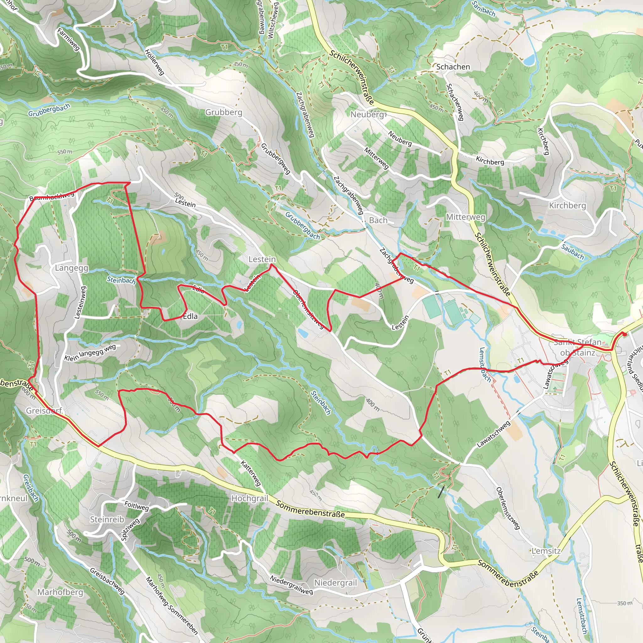 Vineyard Adventure Trail - St Stefan ob Stainz mobile static map