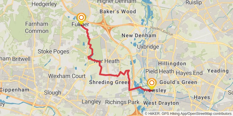 Beeches Way stage 2 Map