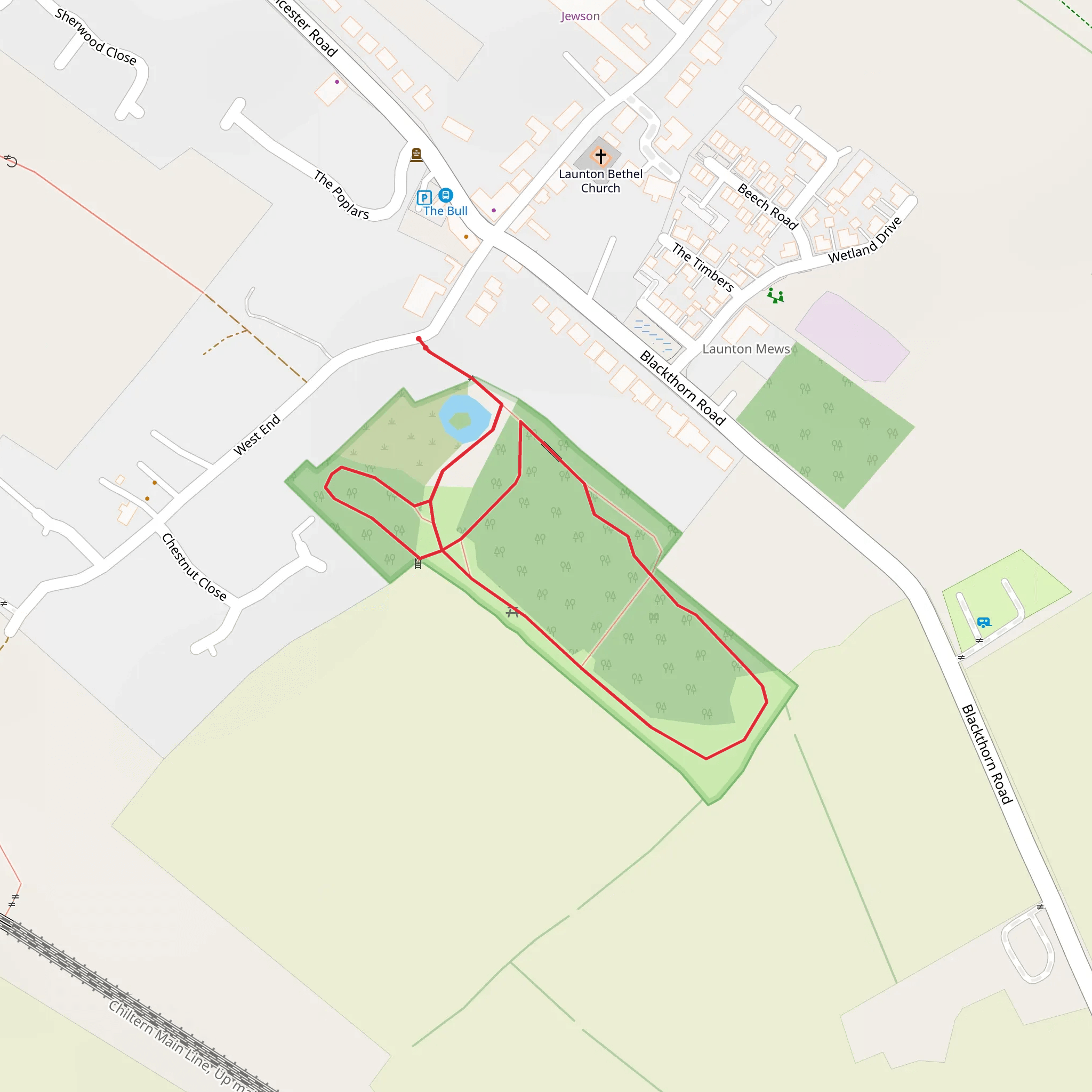 Island Pond Wood Loop mobile static map