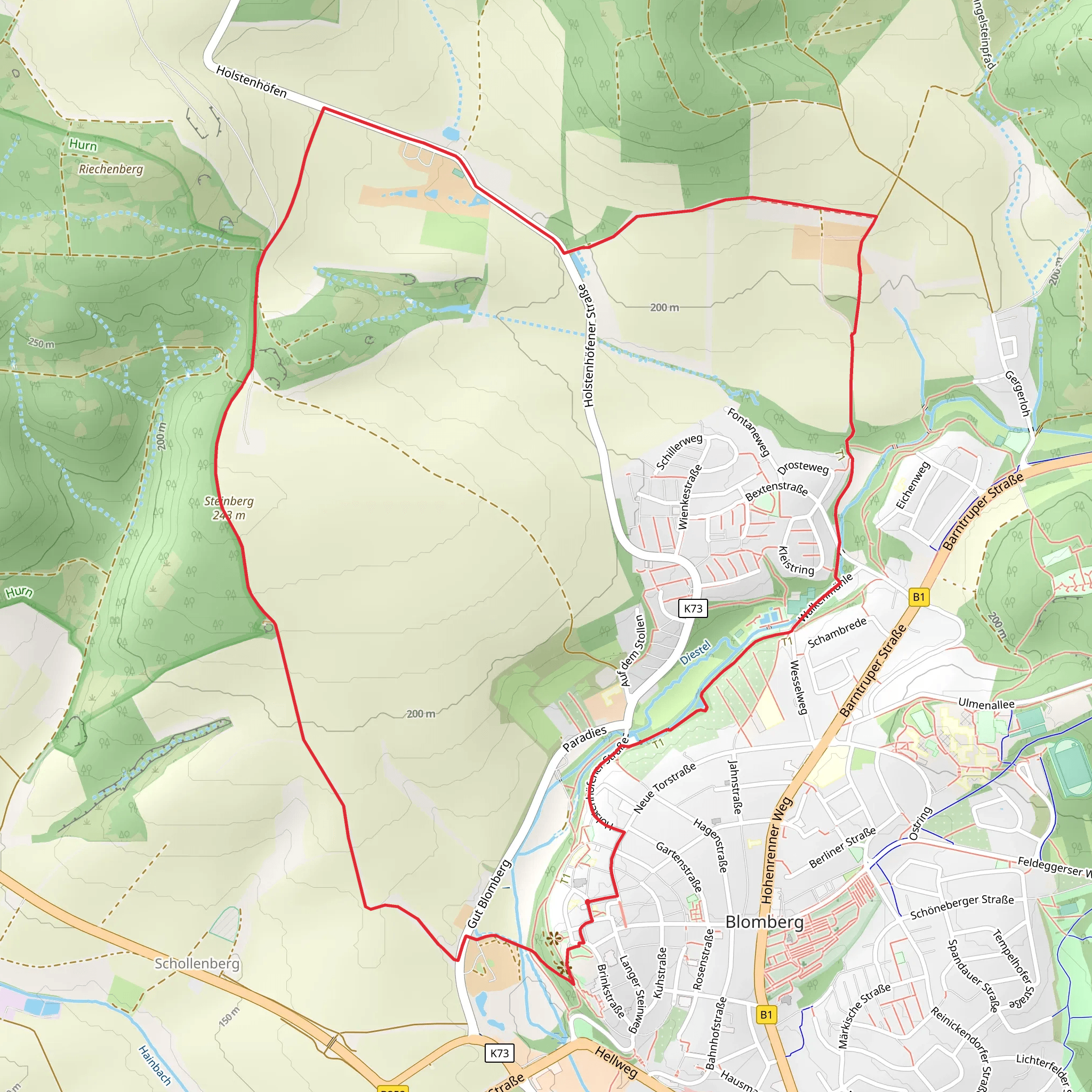 Blomberg von nah und fern mobile static map
