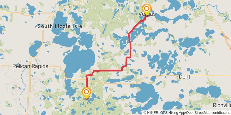 North Country Trail - Minnesota stage 6 Map