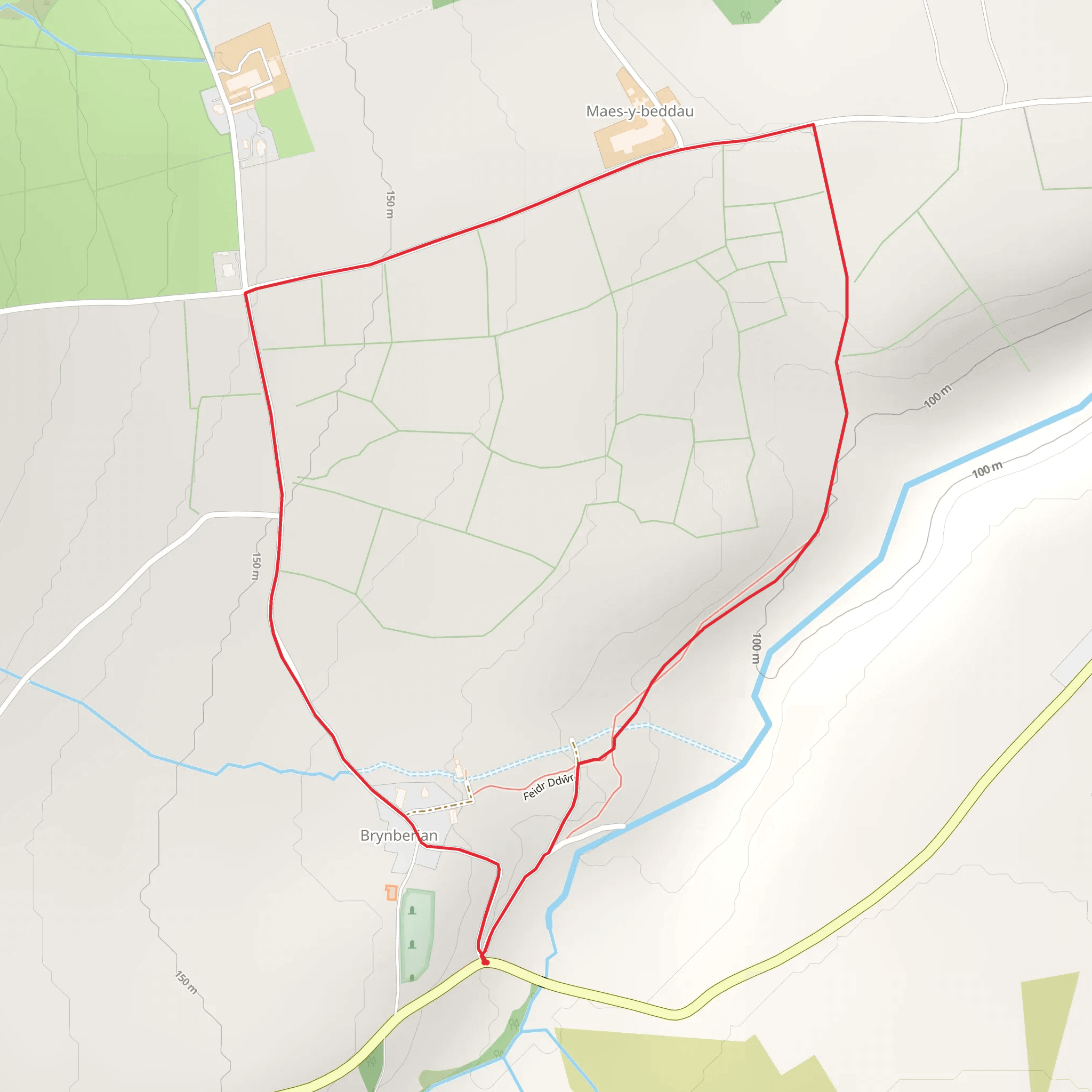 Brynberian Walk mobile static map