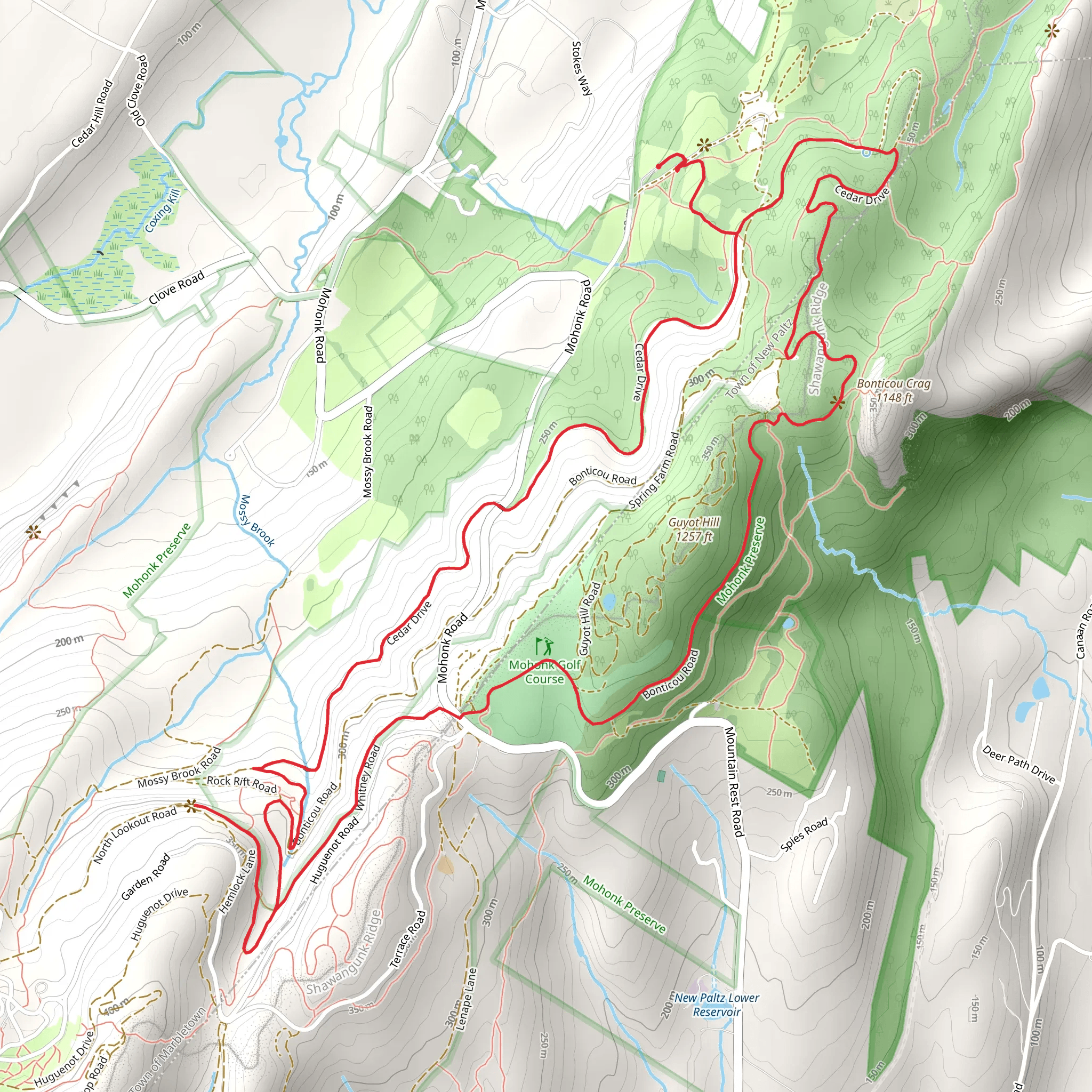 Guyot Hill Loop mobile static map