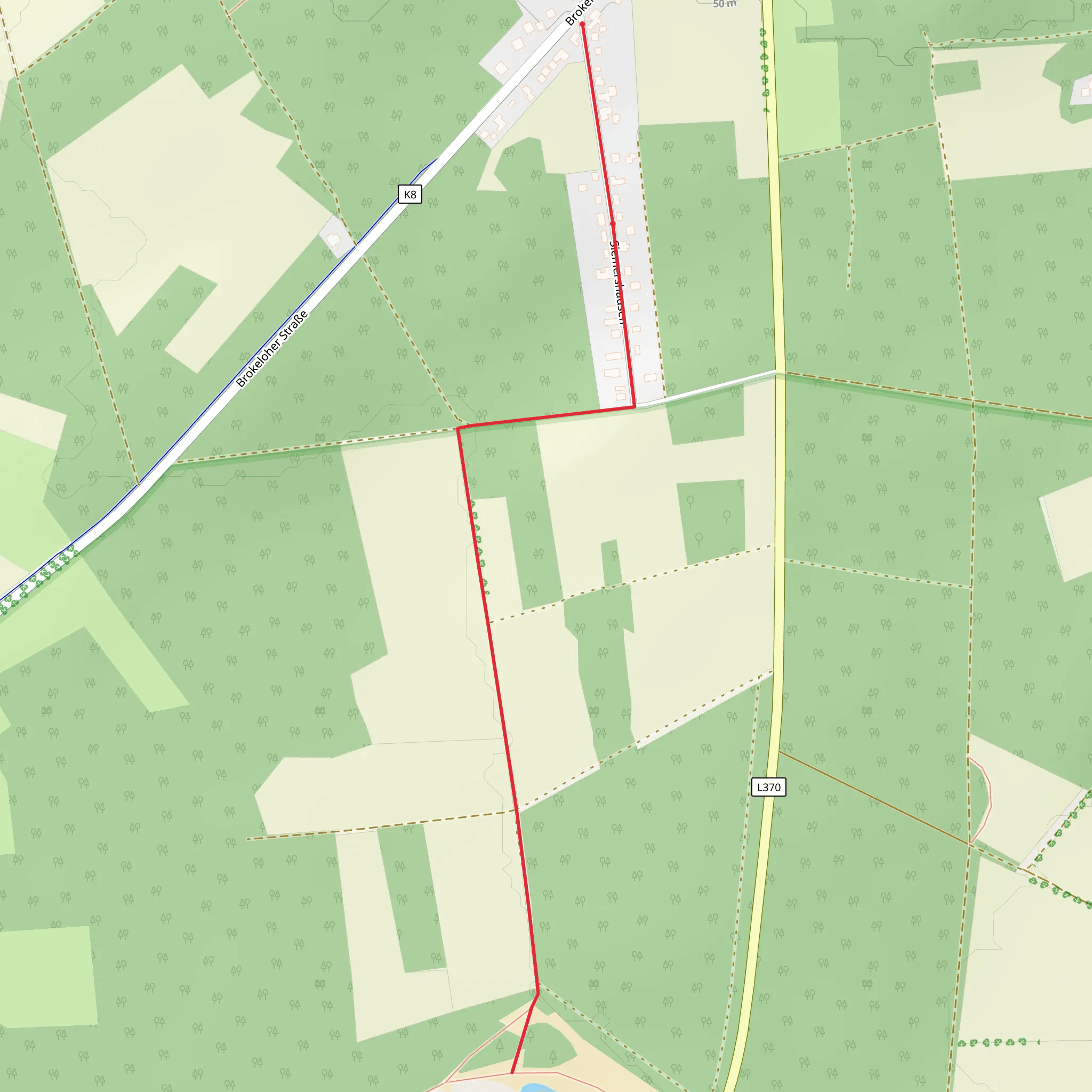 Heye Glas See Walk via Siemershausen mobile static map