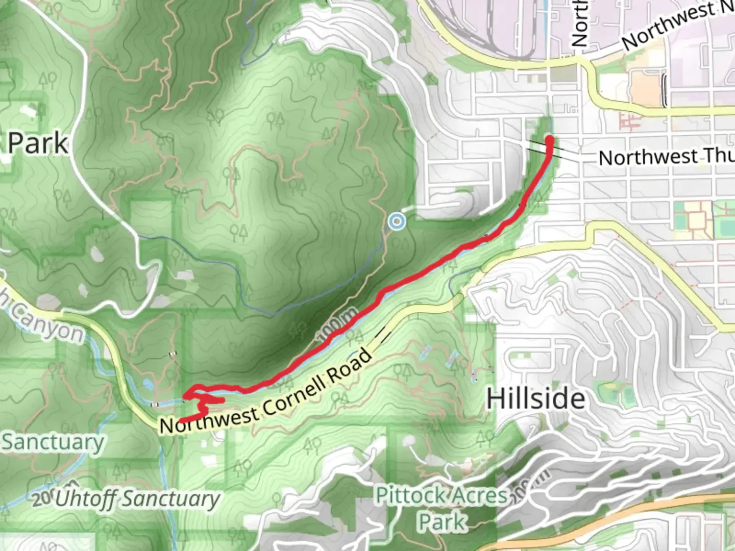 An image depicting the trail Lower Macleay Trail and its surrounding area.