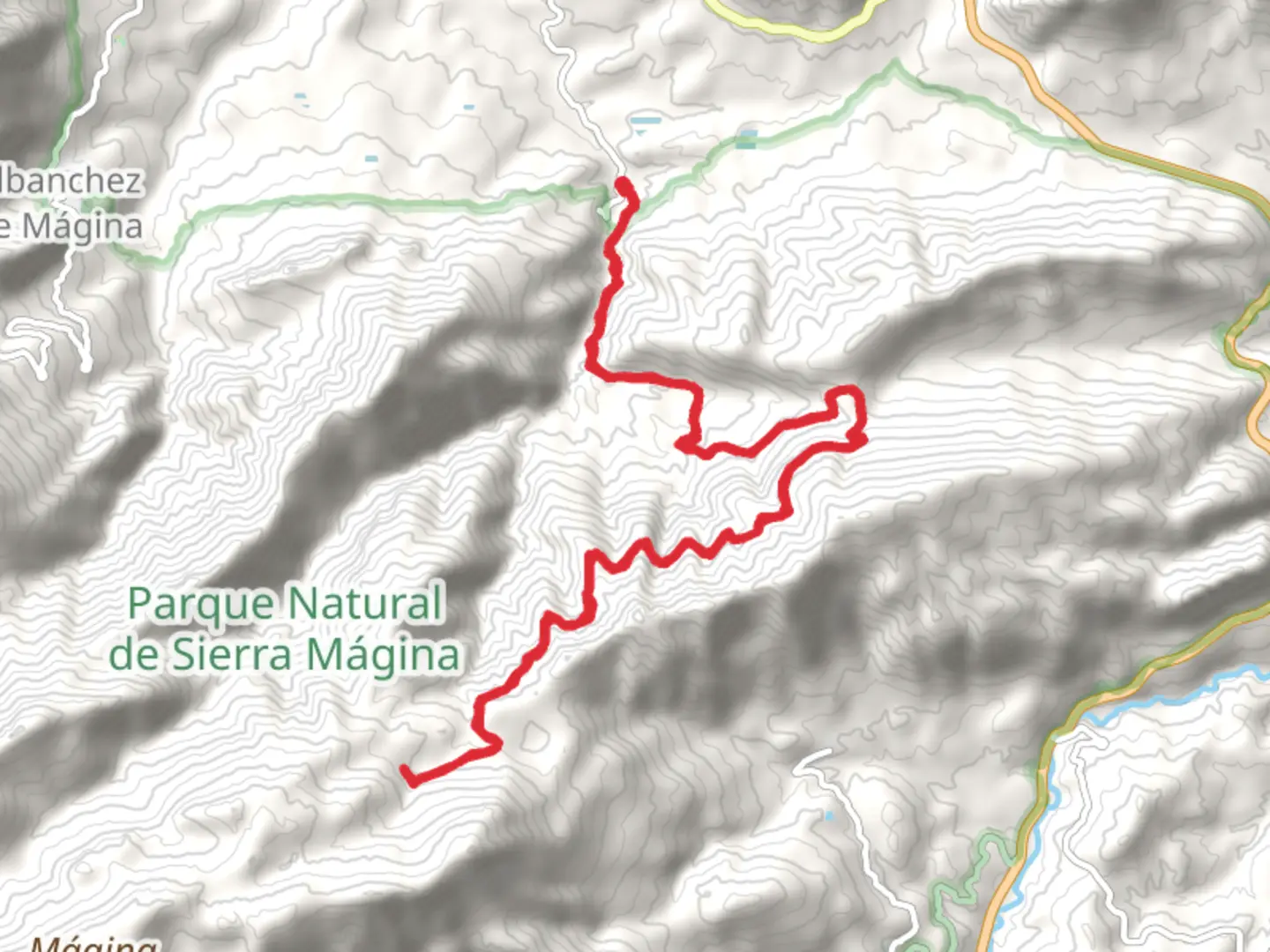 An image depicting the trail Caño del Aguadero PR A 350 and its surrounding area.